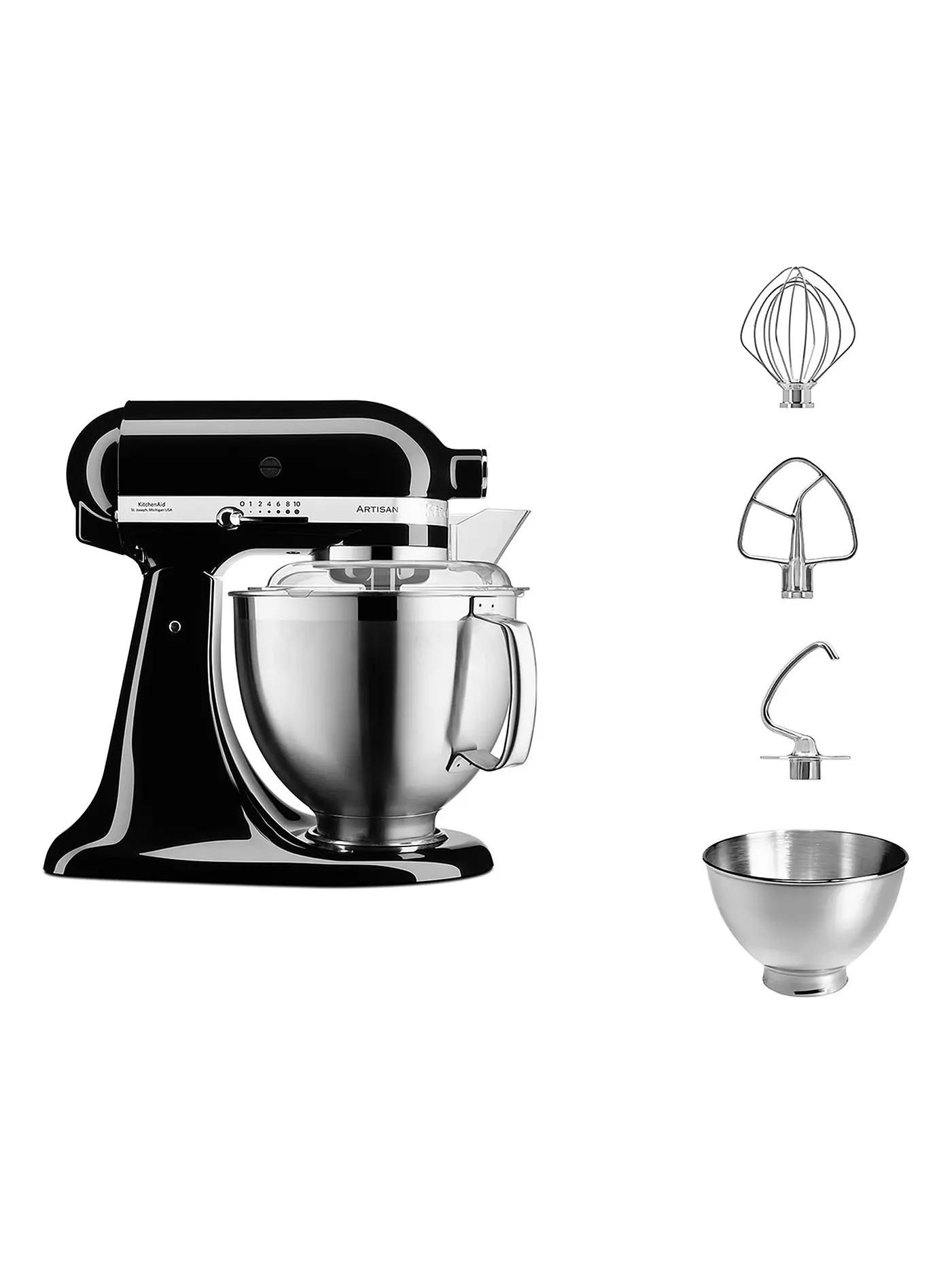 KITCHENAID | Küchenmaschine Artisan 4,8l 5KSM185PSEOB Onyx Schwarz | 